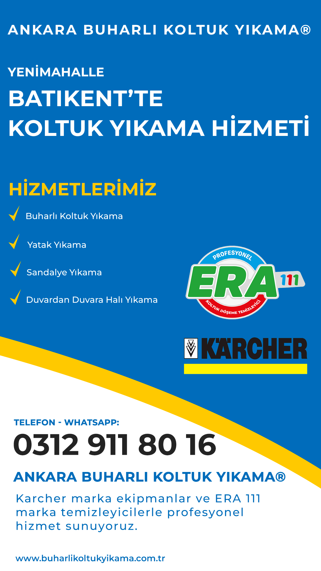 Batıkent Koltuk Yıkama Hizmeti