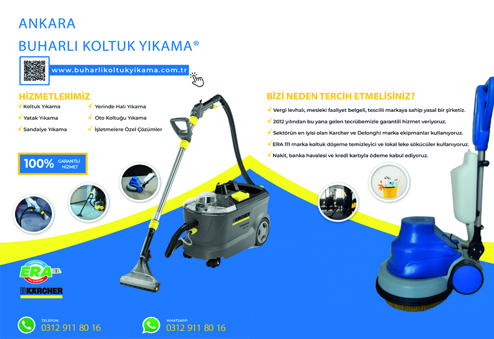 Ankara Buharlı Koltuk Yıkama® Broşürü